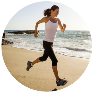 woman running
